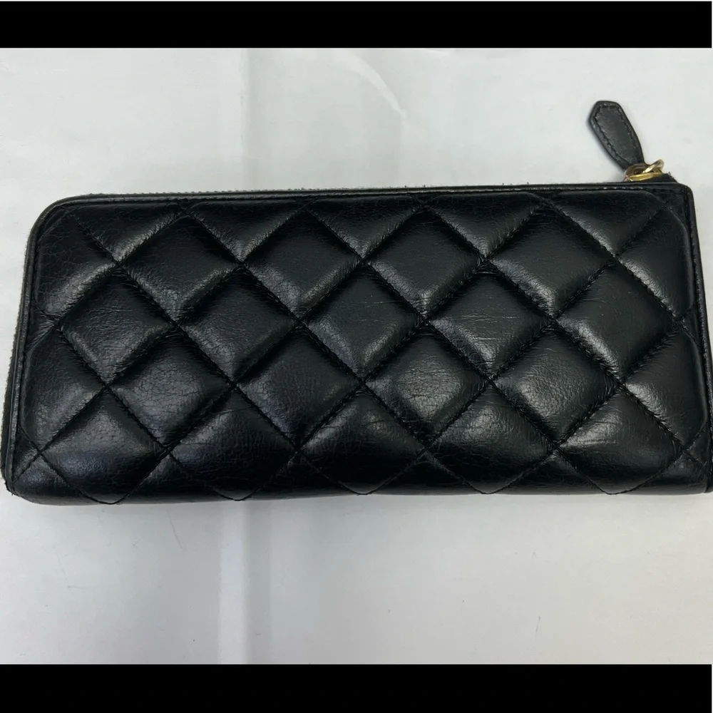 Prada Wallet in Black Leather with Bow - Picture 3 of 4